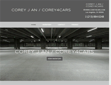 Tablet Screenshot of corey4cars.com